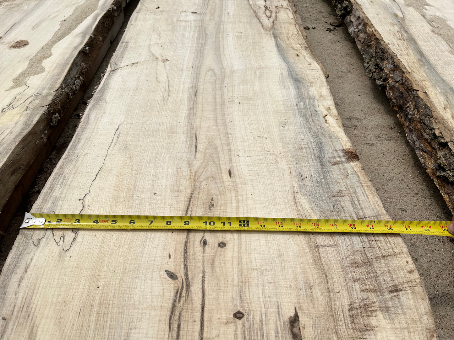 1" Thick Rough Cut Pecan Live Edge Slabs for Charcuterie Boards, Furniture, Tables and Bar Tops, Shelves, and More - Kiln Dried
