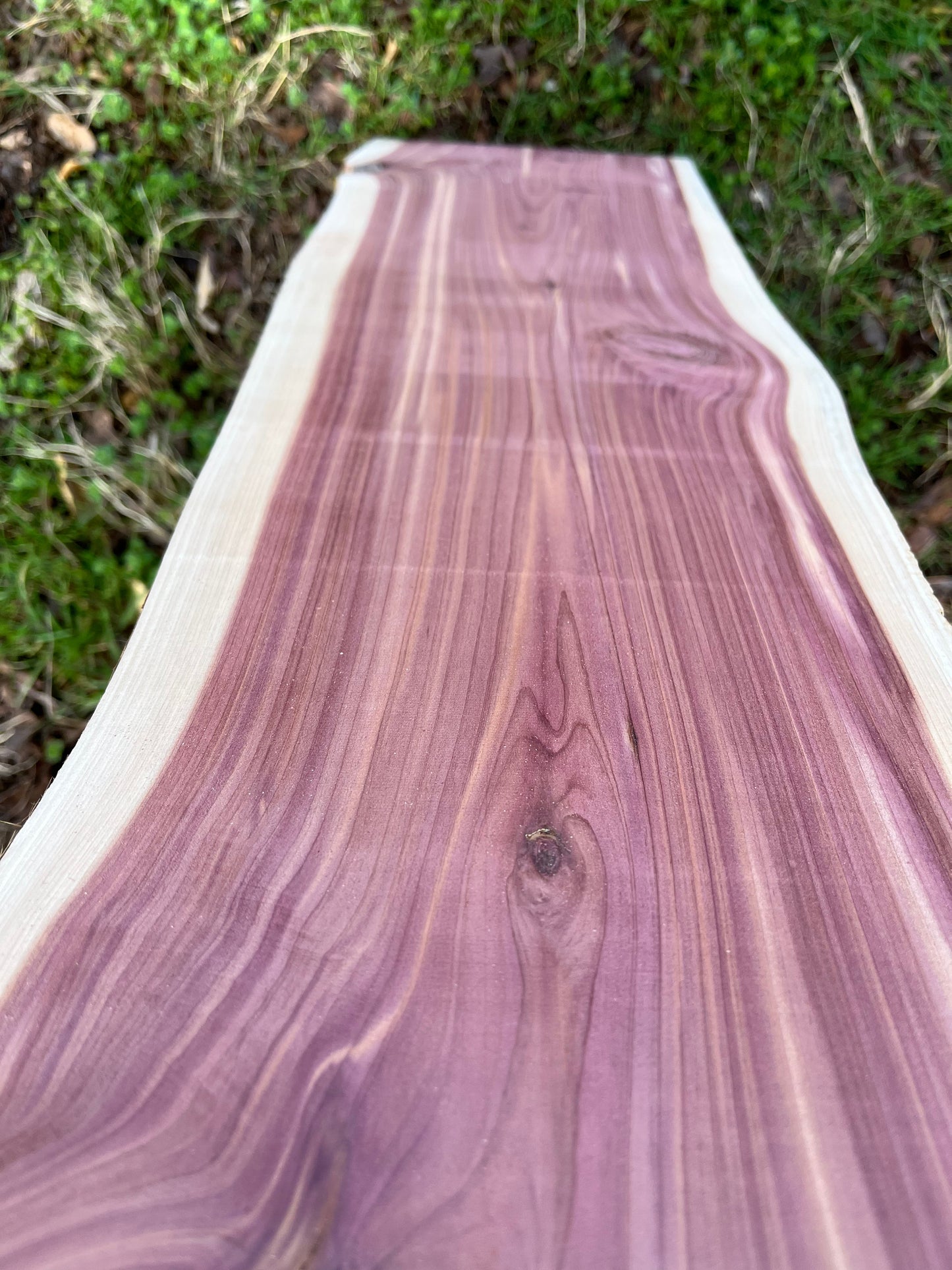 2" Thick Planed Eastern Red Cedar Live Edge Slabs for Charcuterie Boards, Furniture, Table and Bar Tops, Shelves, and More - Kiln Dried