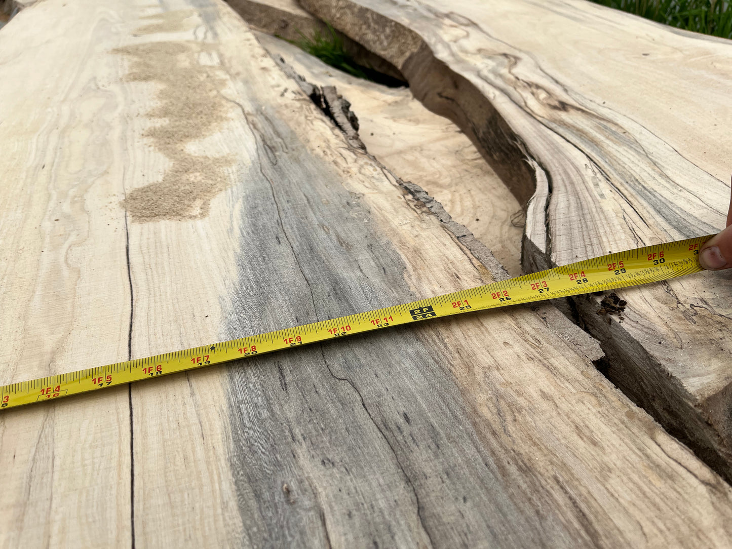 1" Thick Rough Cut Pecan Live Edge Slabs for Charcuterie Boards, Furniture, Tables and Bar Tops, Shelves, and More - Kiln Dried