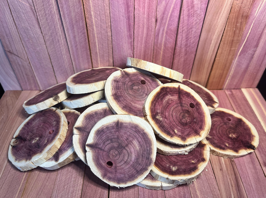 Aromatic Cedar Discs for Closets, Cars, Bathrooms, Pantries and Bedrooms to Air Freshen and Deodorize
