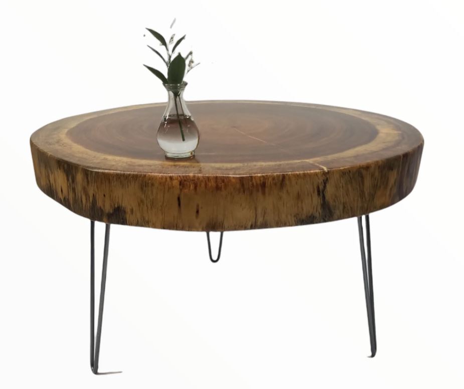 Round Coffee Table - Live Edge